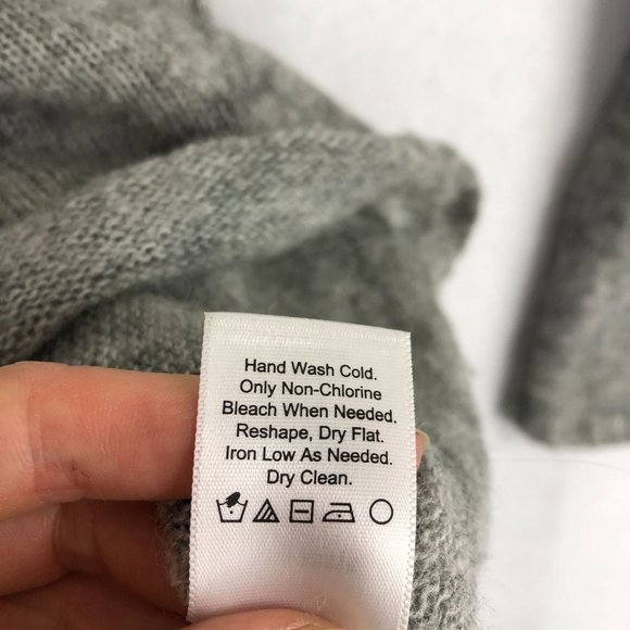 Coldwater Creek Women's Size Medium Grey Wool Blend Cowl Neck Knit Sweater - Picture 8 of 9